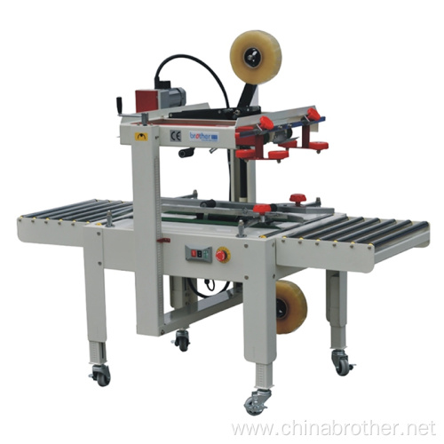 Semi-automatic Carton Sealer,Top and Bottom Belt Driving